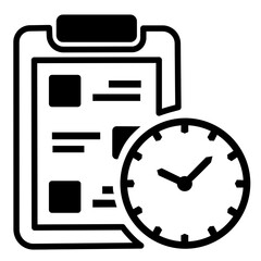 vector deadline program icon