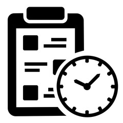 vector time project icon	
