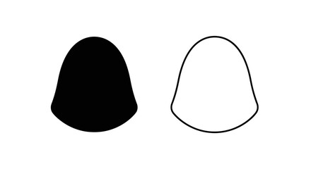 Fototapeta premium Black and white hat design illustration Vector