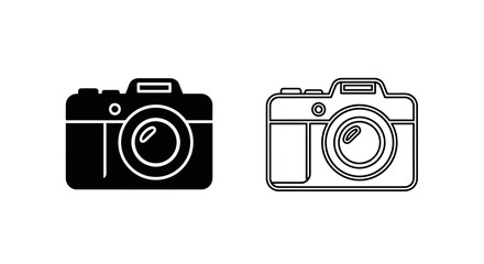 High-quality camera icon designs for your creative projects Vector
