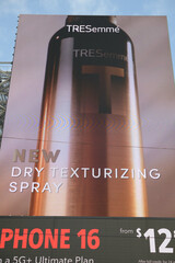 Naklejka premium digital billboard for TRESemmé A-List Collection, A-List Collection Dry Texturizing Spray, at Sankofa Square, Toronto