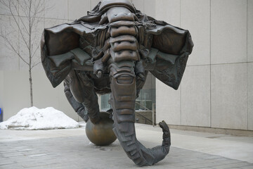 Naklejka premium front view of 