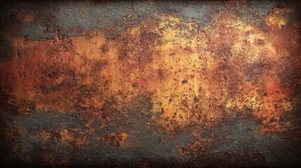 A close-up view reveals a rusty metal surface displaying vibrant oranges and browns suggesting age and neglect often seen in urban environments.