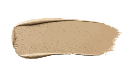 Fototapeta premium Single swatch of light beige liquid foundation makeup swatch texture.