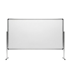 Obraz premium White portable room divider with wheels for office or home use