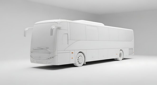 White delivery van and truck on white background vector illustration