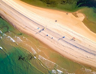 aerial view of river
