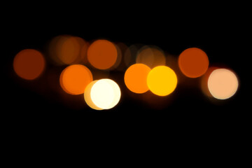 christmas city lights bokehs on a dark background