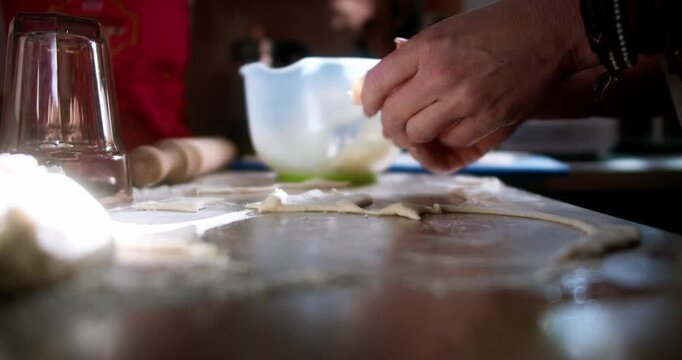 Traditional Polish Dumplings Preparation with Cheese | Authentic Home Cooking | 4K Video 