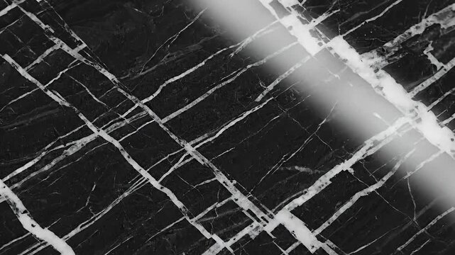 Elegant black marble stone with natural white vein pattern