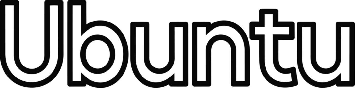 Ubuntu typography concept representing African unity and humanity