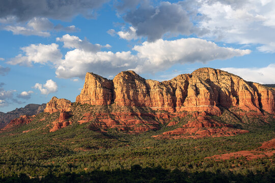 Scenic view of the red rock canyons in Sedona, Arizona