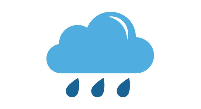 Blue Cloud with Rain.