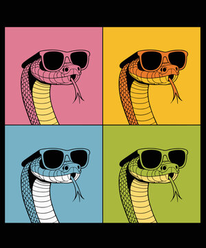 Ball Python Pop Art Funny Snake Lover Photo Booth
