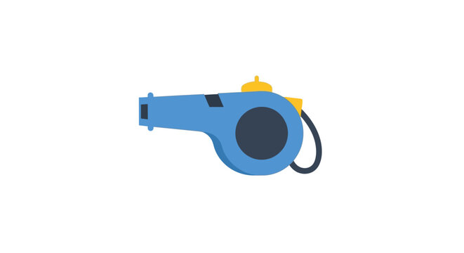 Blue Referee Sports Whistle.