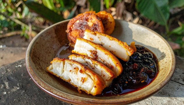 Pempek Palembang Fish Cake with Sauce