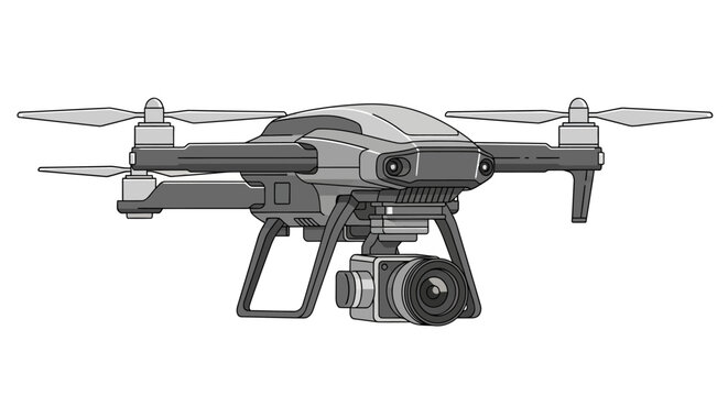 Drone with Camera Attached.
