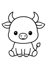 Obraz premium a funny cartoon cow characters designed as a vector illustration icon for nature art