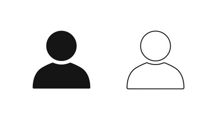 Two silhouette people Vector