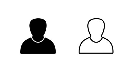 Two people silhouettes Vector