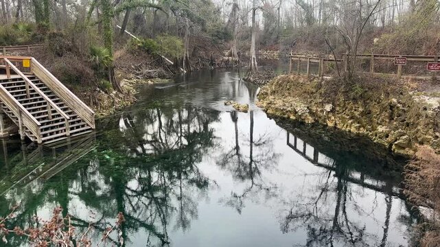 Madison Blue Springs on a Cold Winter Morning, Madison Blue Springs State Park, Florida