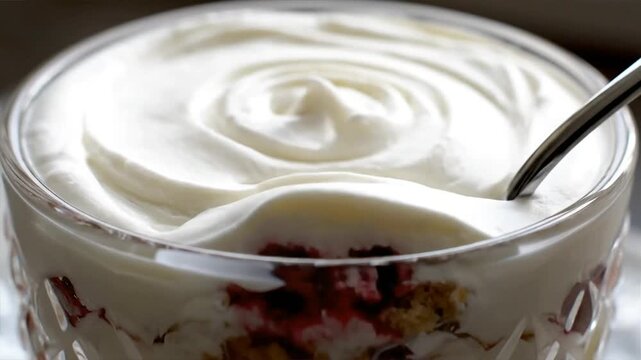 Indulgent Layers of Creamy Yogurt Parfait with Fresh Berries and Granola, Perfect for a Refreshing Treat