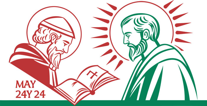 Saint Cyril and Saint Methodius on Bulgaria Culture and Literacy Day May 24