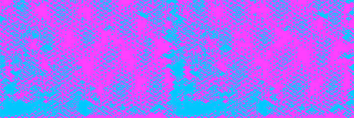 Obraz premium Halftone bright color vector art background for cover design, poster, banner, flyer and cards. Colorful abstract modern design. Pink and blue dots. Futuristic retro illustration.