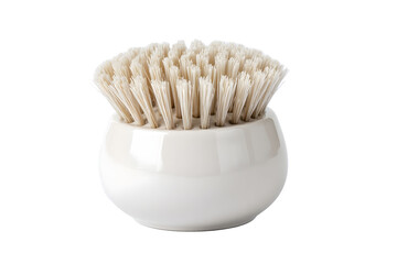 Ceramic brush washer isolated on white background