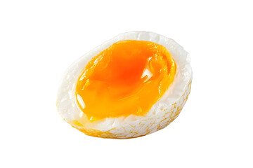 Ramen egg ajitama isolated on white background