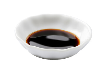 Soy sauce dipping dish isolated on white background