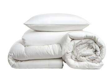 Futon bedding set isolated on white background