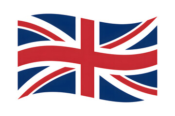 Dynamic Union Jack flag waving elegantly, a patriotic symbol of Great Britain and its rich heritage, perfect for national celebrations.
