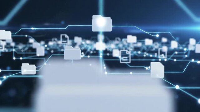 Data Network with Folders and Documents