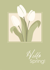 Tulip Bouquet Spring Greeting
