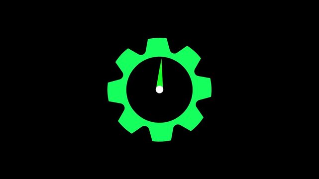Green Gear Cog Animation Technology Mechanism Industrial Background