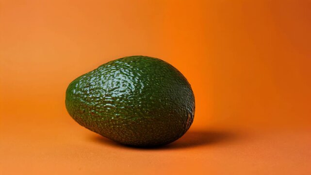 Fresh avocado with textured skin and oval shape