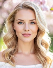 Naklejka premium Nordische Schönheit im Frühling – Natürliches Portrait