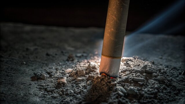 a cigarette is light off