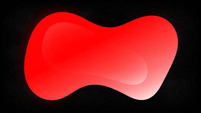 An abstract image featuring a red shape against a black speckled background