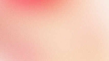 Fototapeta premium Pale peach pink grainy gradient background with grain noise texture