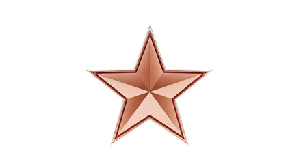 Obraz premium Polished Rose Gold Star