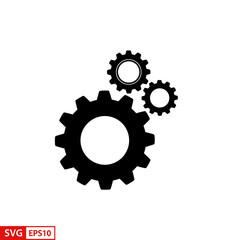 Fototapeta premium Interlocking Gears Icon