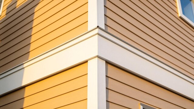 Corner of a house with siding