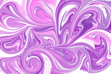 Purple and pink color marble painting pattern seamless background © Mau