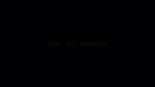 8 Bit Pixel Art Text Animation for Vintage Retro Arcade Game Content on Black Background 4k video animation seamless loop