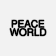 Fototapeta premium PEACE WORLD logo design vector