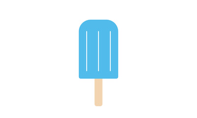 ice cream stick icon, ice cream stick logo, popsicle stick, blue popsicle stick