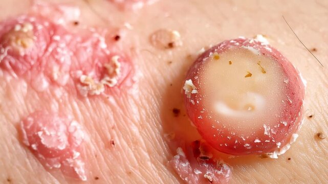 Fungal Skin Infection with Expanding Circular Lesion