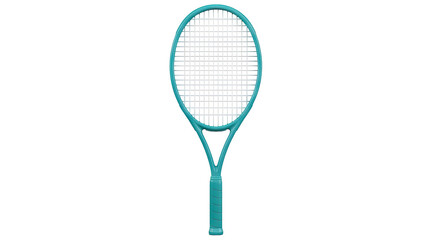 Turquoise Tennis Racket